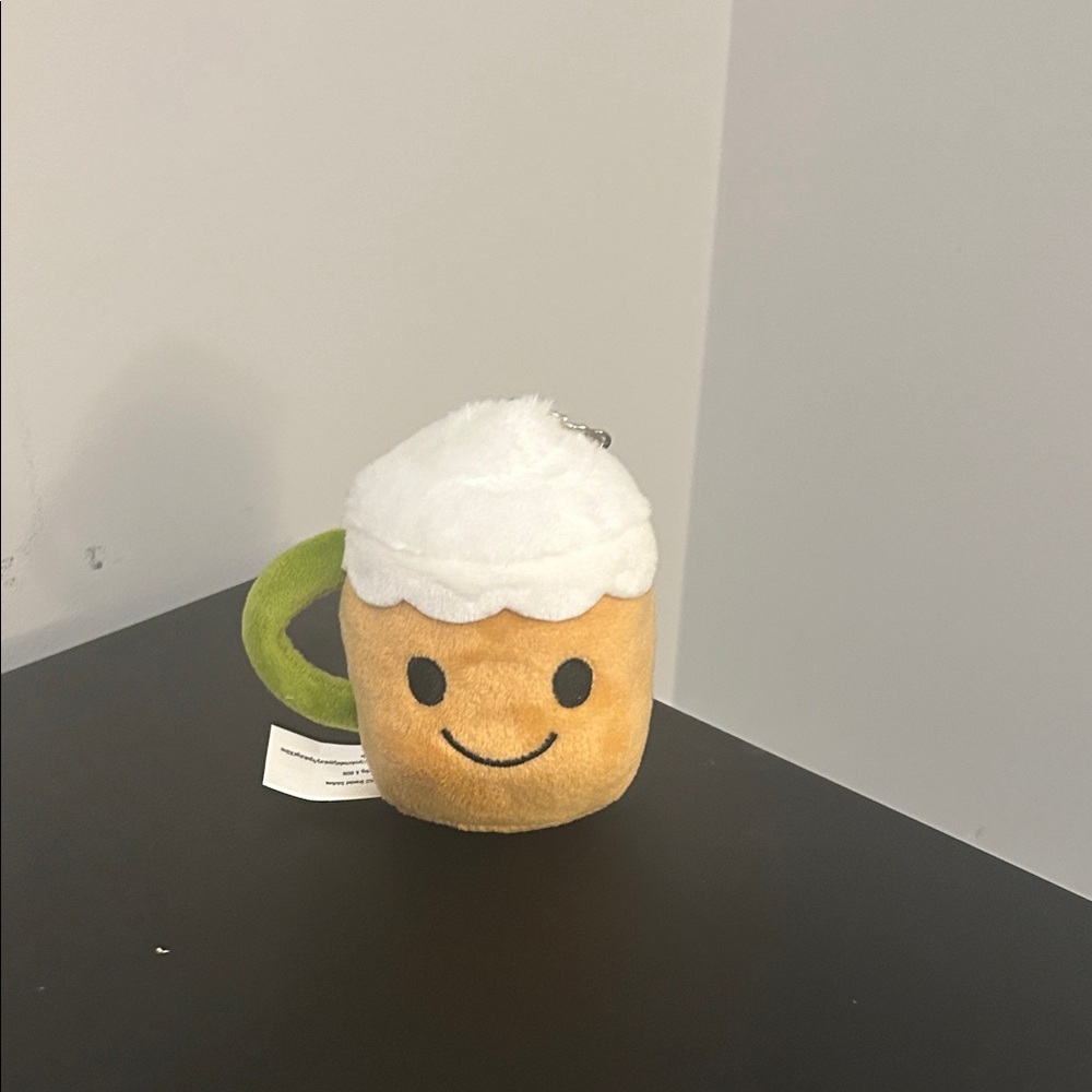 Panera Bread Cute Hot Chocolate Mug Plush Keychain